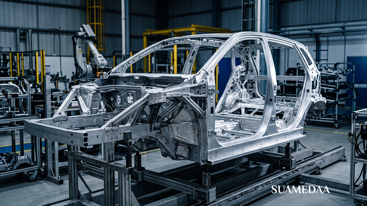 aluminium-structural-frame-of-an-electric-vehicle